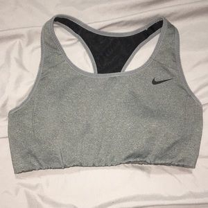 Gray Nike Sports Bra